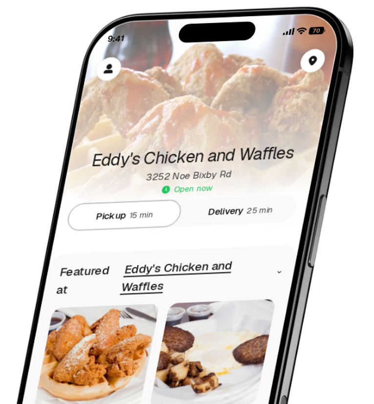 Eddy's Chicken and Waffles app preview